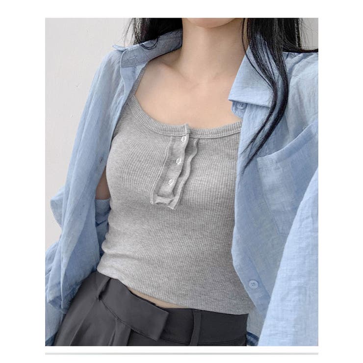 ストリング長袖シャツ 全4色 可愛い | VIVID LADY | 詳細画像19 