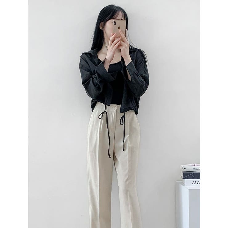 ストリング長袖シャツ 全4色 可愛い | VIVID LADY | 詳細画像24 