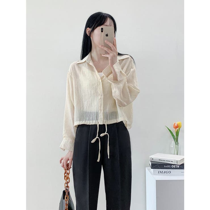 ストリング長袖シャツ 全4色 可愛い | VIVID LADY | 詳細画像10 