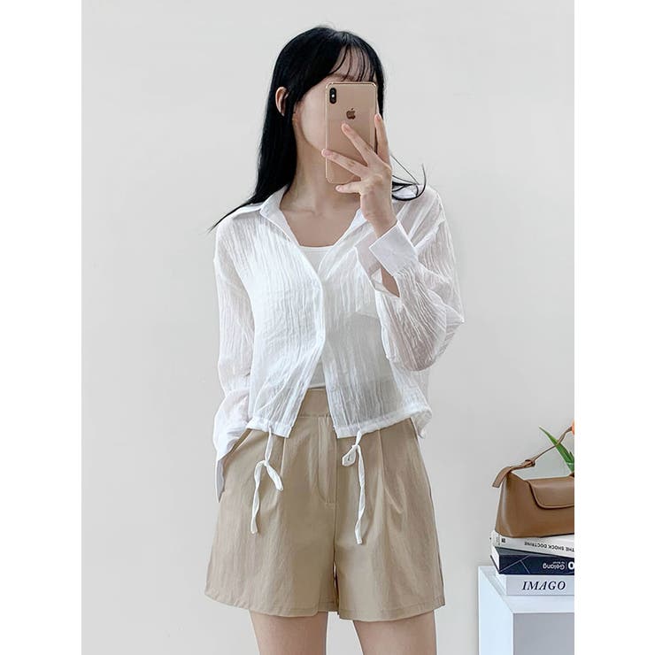 ストリング長袖シャツ 全4色 可愛い | VIVID LADY | 詳細画像15 