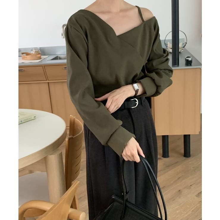 アシンメトリーオフショルダーブラウス | VIVID LADY | 詳細画像10 