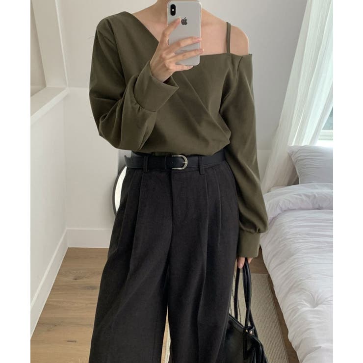 アシンメトリーオフショルダーブラウス | VIVID LADY | 詳細画像11 