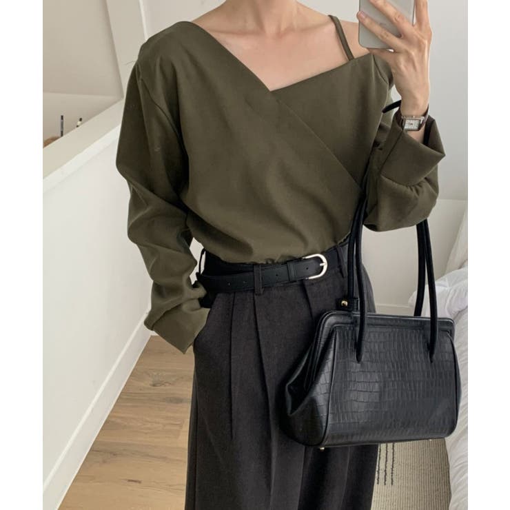 アシンメトリーオフショルダーブラウス | VIVID LADY | 詳細画像12 