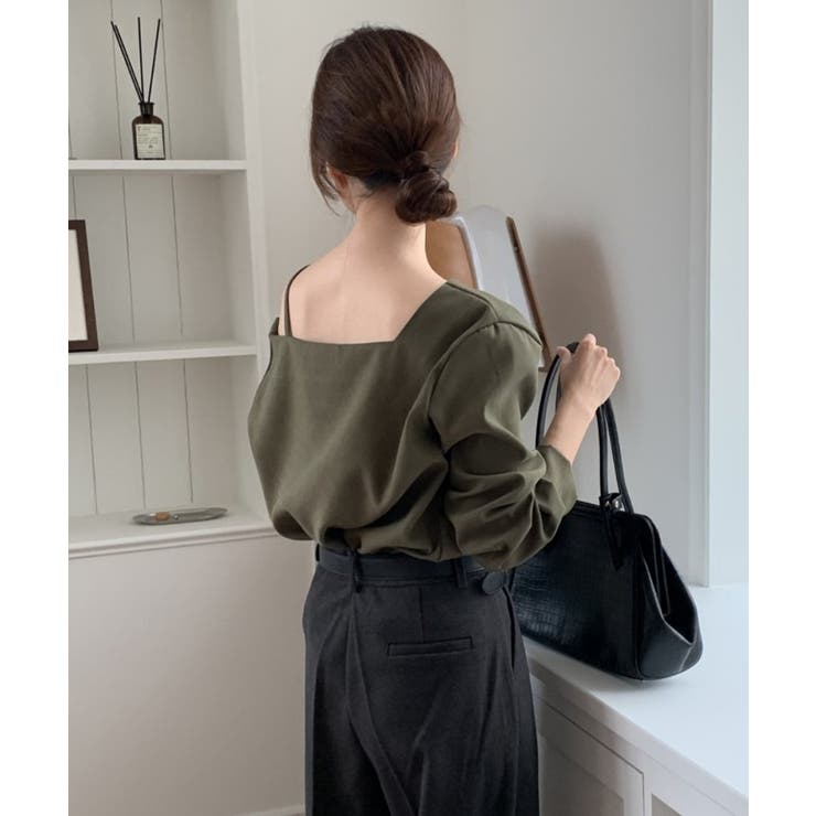 アシンメトリーオフショルダーブラウス | VIVID LADY | 詳細画像15 