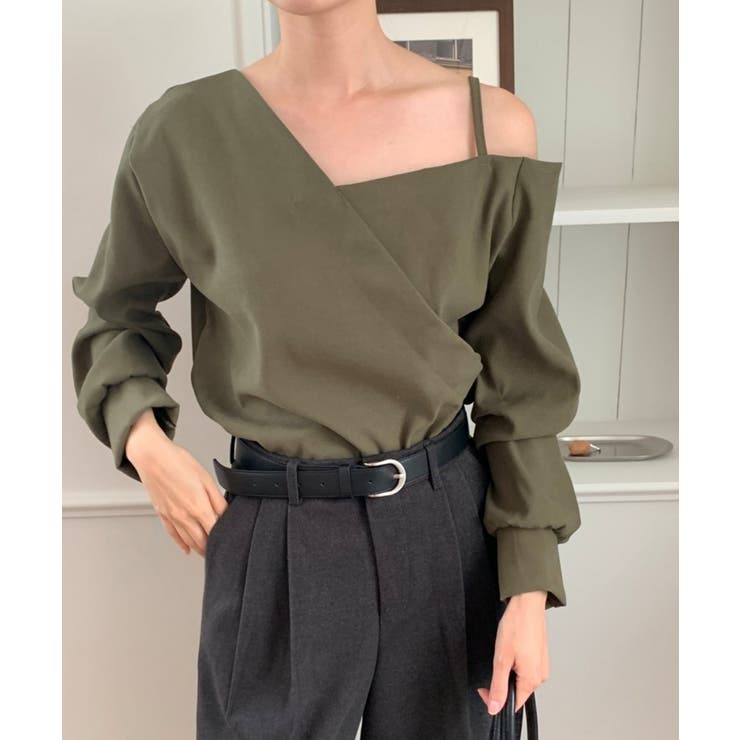 アシンメトリーオフショルダーブラウス | VIVID LADY | 詳細画像8 