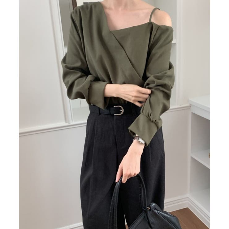 アシンメトリーオフショルダーブラウス | VIVID LADY | 詳細画像9 