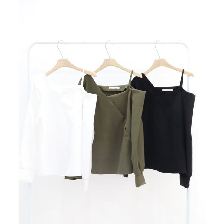 アシンメトリーオフショルダーブラウス | VIVID LADY | 詳細画像16 