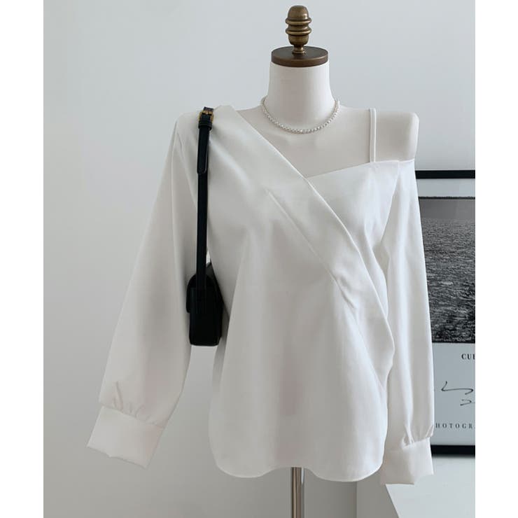 アシンメトリーオフショルダーブラウス | VIVID LADY | 詳細画像17 