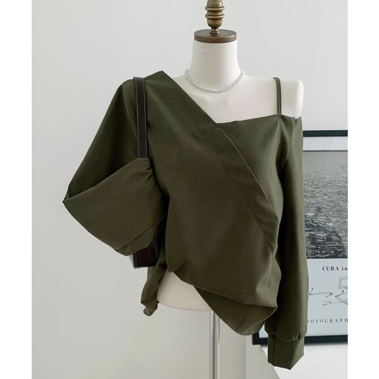 アシンメトリーオフショルダーブラウス | VIVID LADY | 詳細画像19 