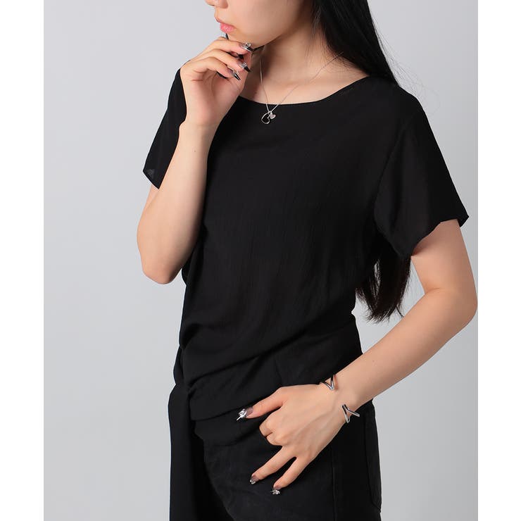 ウエストリボン付きプルオーバーブラウス | VIVID LADY | 詳細画像9 