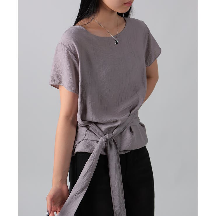 ウエストリボン付きプルオーバーブラウス | VIVID LADY | 詳細画像1 