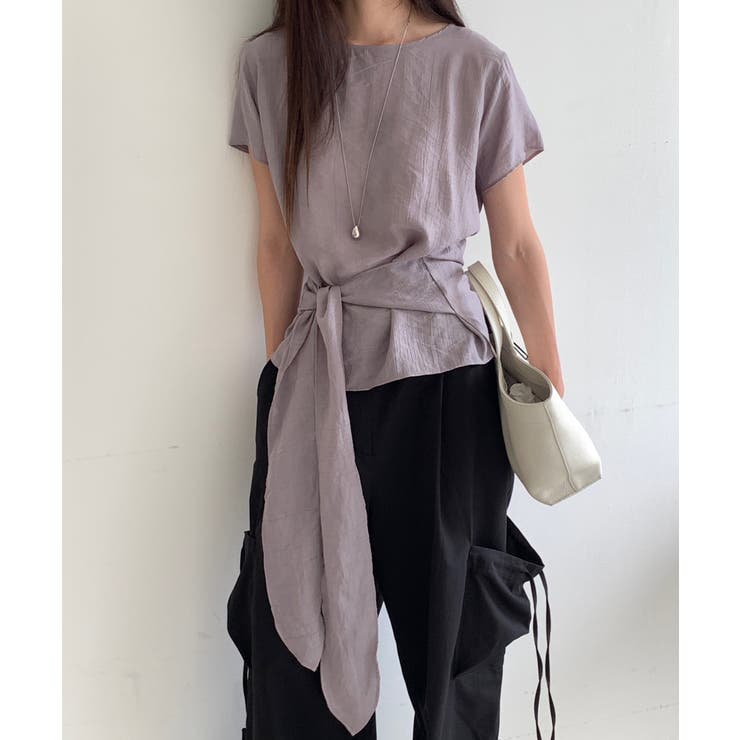 ウエストリボン付きプルオーバーブラウス | VIVID LADY | 詳細画像22 