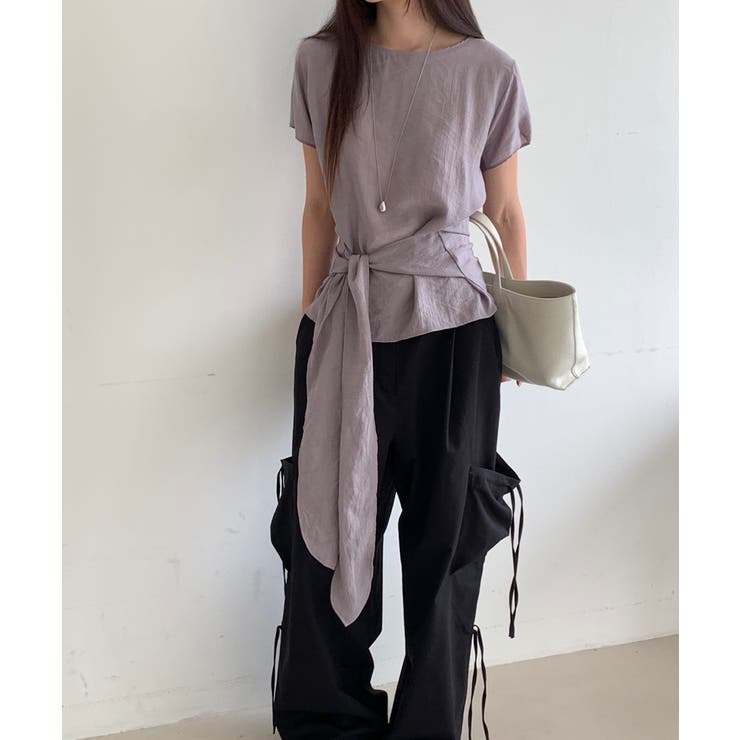 ウエストリボン付きプルオーバーブラウス | VIVID LADY | 詳細画像24 