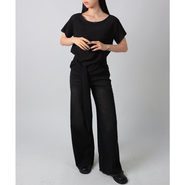 ウエストリボン付きプルオーバーブラウス | VIVID LADY | 詳細画像28 