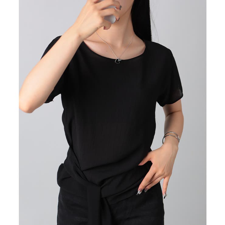 ウエストリボン付きプルオーバーブラウス | VIVID LADY | 詳細画像32 