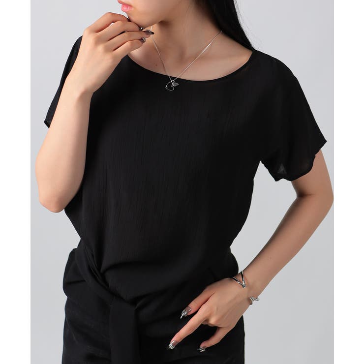 ウエストリボン付きプルオーバーブラウス | VIVID LADY | 詳細画像7 