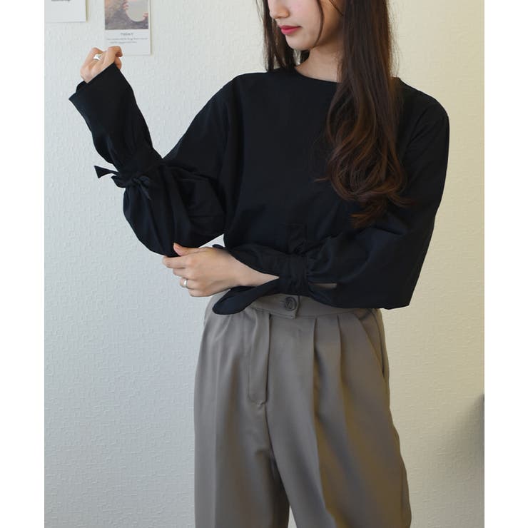 ブラック | ブラウス レディース 長袖 | VIVID LADY