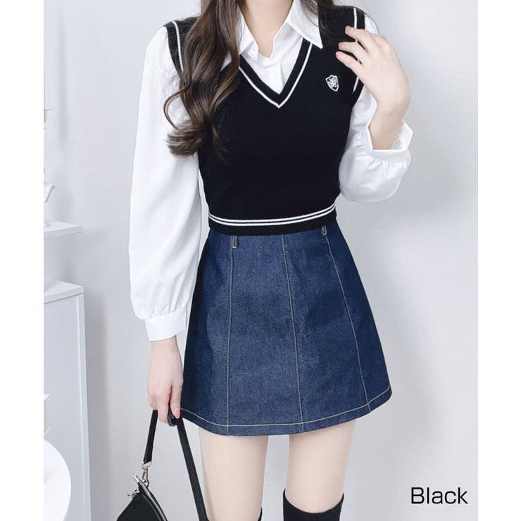 tシャツ heki ヘキ プリーツドロスト両前ベストブラウス レディース txt1907-1.jpg