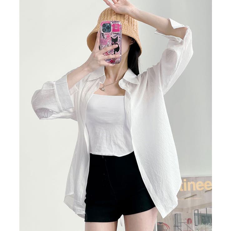 HANAY♡シアー ブラウス♡ホワイト♡美品♡yori♡Sono 現行✨美品✨yori セレモニーティアードブラウス ホワイト