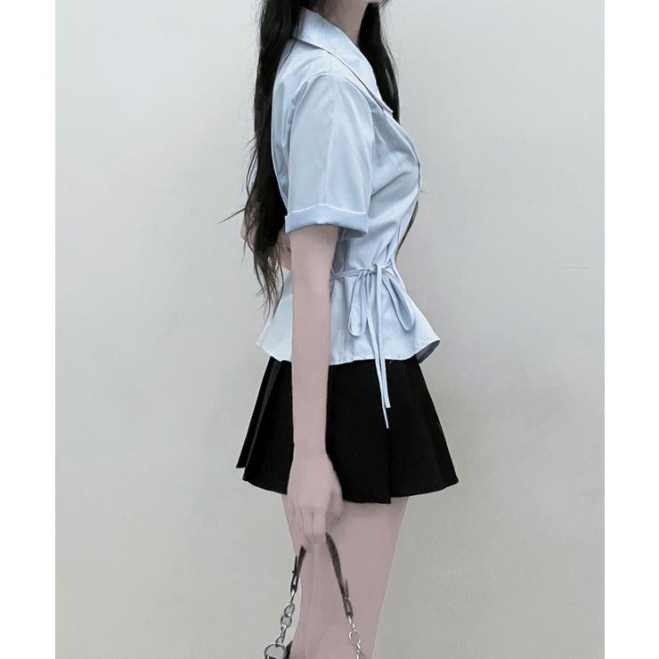 N°21 - 美品　N°21  ヌメロ リボン 半袖 ブラウス サイドリボン 可愛い 美品 N°21 ヌメロ リボン 半袖 ブラウス サイドリボン 可愛い