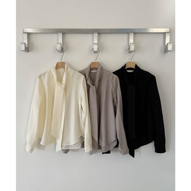 タイ付き オフィスカジュアルブラウス | VIVID LADY | 詳細画像20 