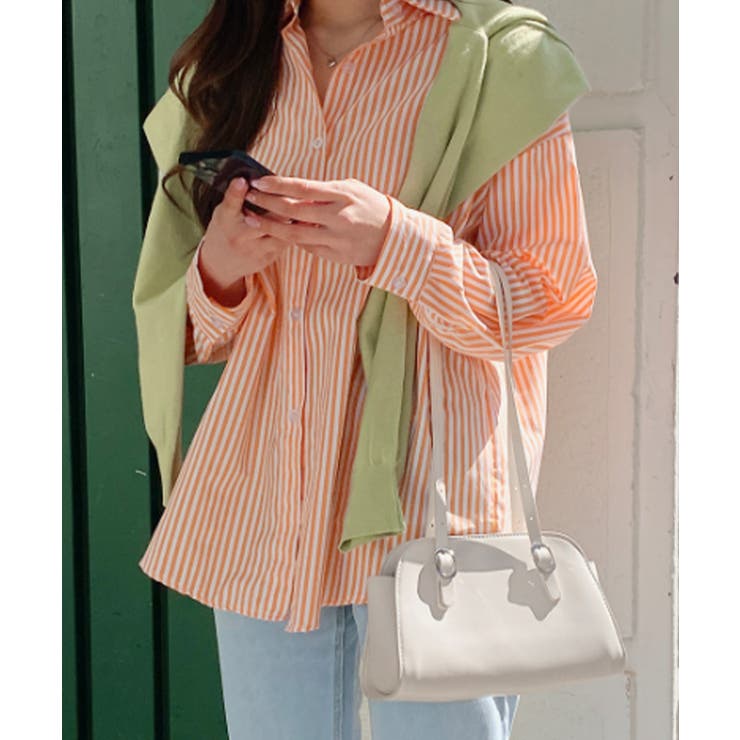オーバーサイズ ストライプ カラーシャツ | VIVID LADY | 詳細画像6 