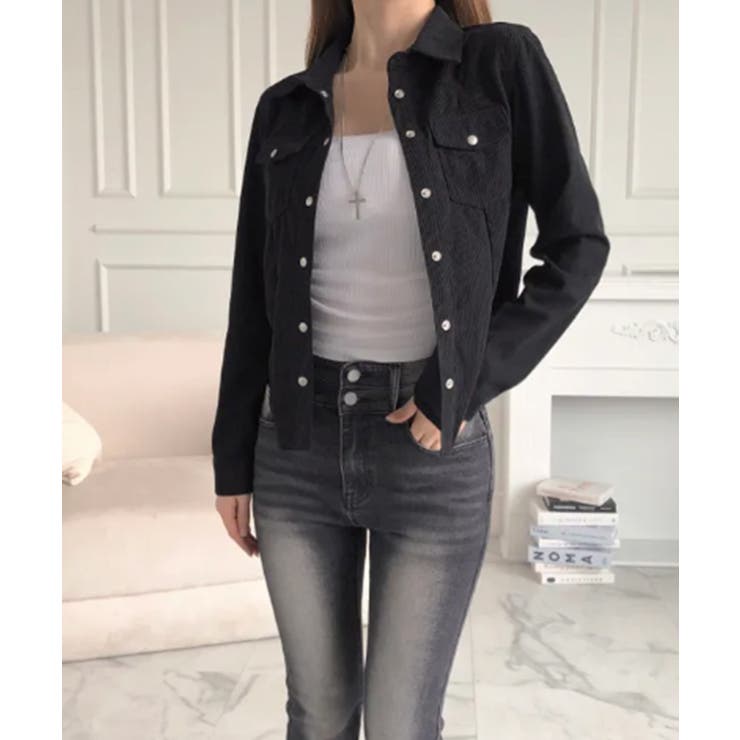 コンパクト コーデュロイラウンドヘムシャツ | VIVID LADY | 詳細画像12 