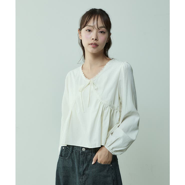 レースリボンプルオーバーブラウス | VIVID LADY | 詳細画像11 
