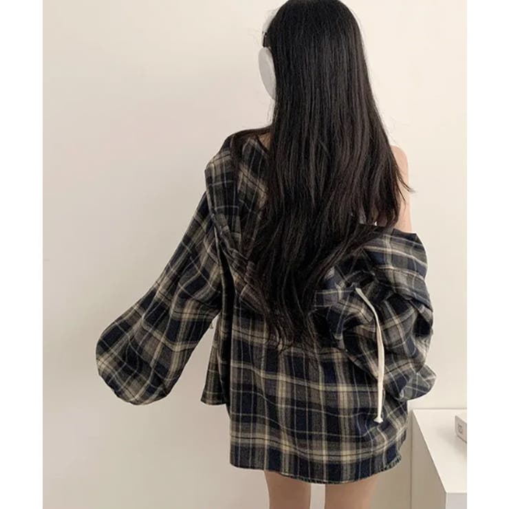 フード付きチェックシャツ | VIVID LADY | 詳細画像14 