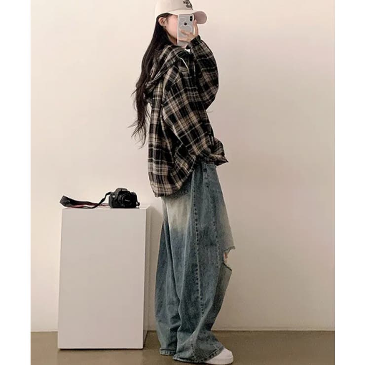 フード付きチェックシャツ | VIVID LADY | 詳細画像20 