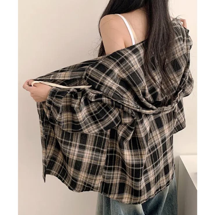 フード付きチェックシャツ | VIVID LADY | 詳細画像23 