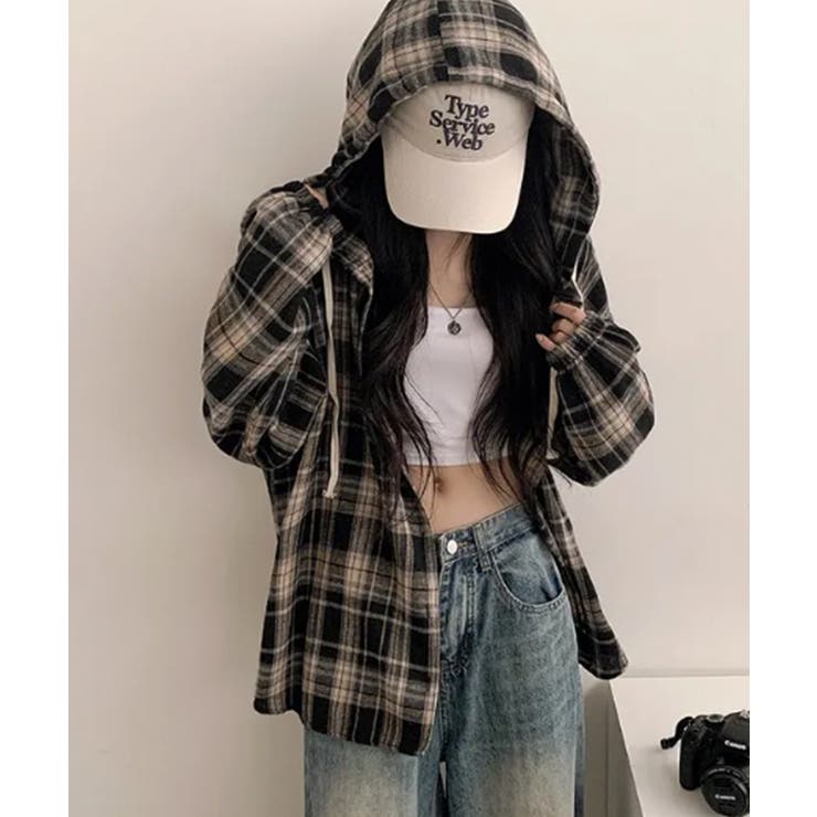 フード付きチェックシャツ | VIVID LADY | 詳細画像25 