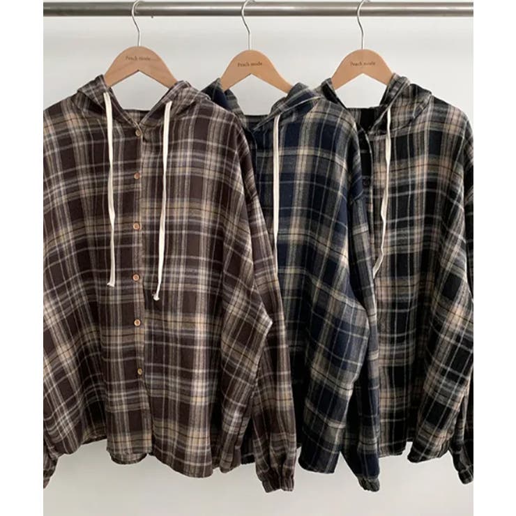 フード付きチェックシャツ | VIVID LADY | 詳細画像26 