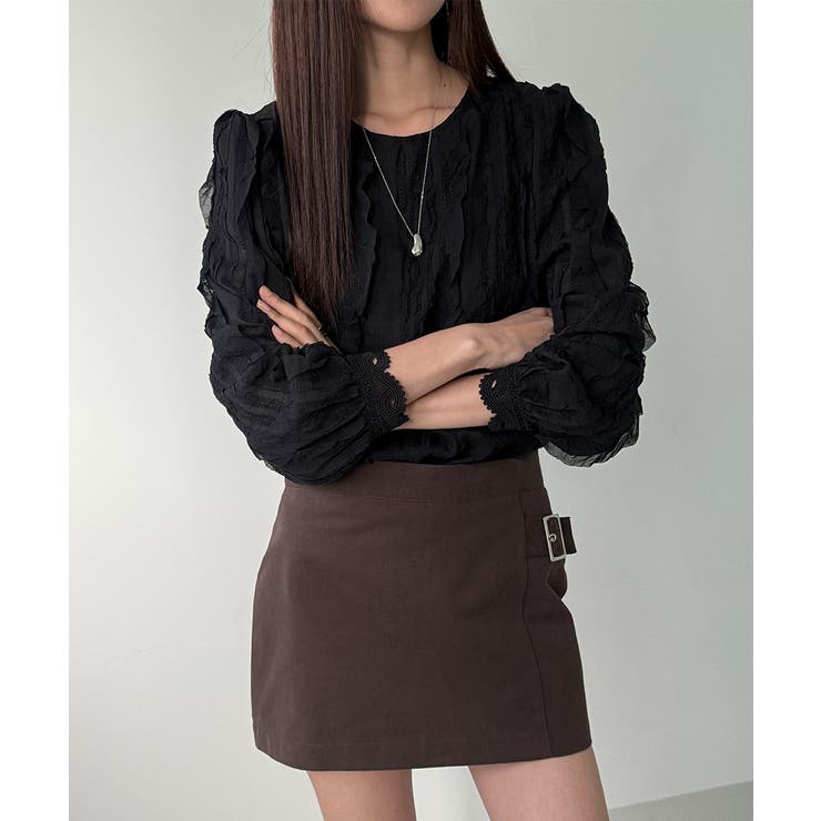 縦フリル プルオーバーブラウス | VIVID LADY | 詳細画像19 