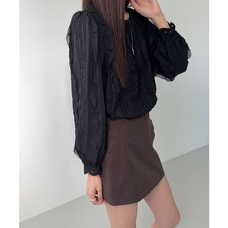 縦フリル プルオーバーブラウス | VIVID LADY | 詳細画像20 