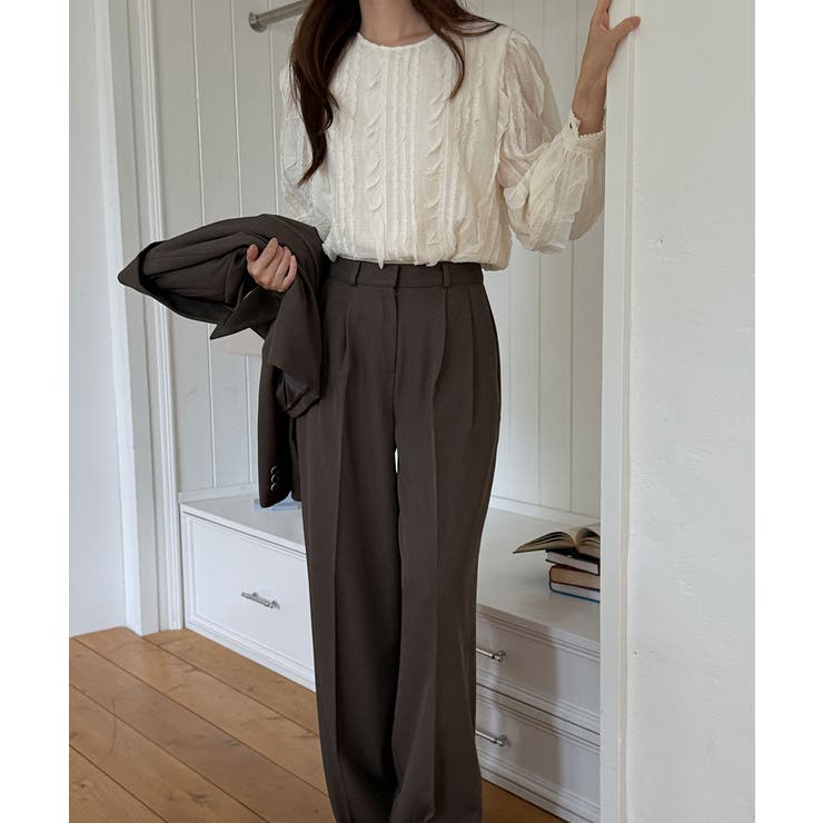 縦フリル プルオーバーブラウス | VIVID LADY | 詳細画像8 