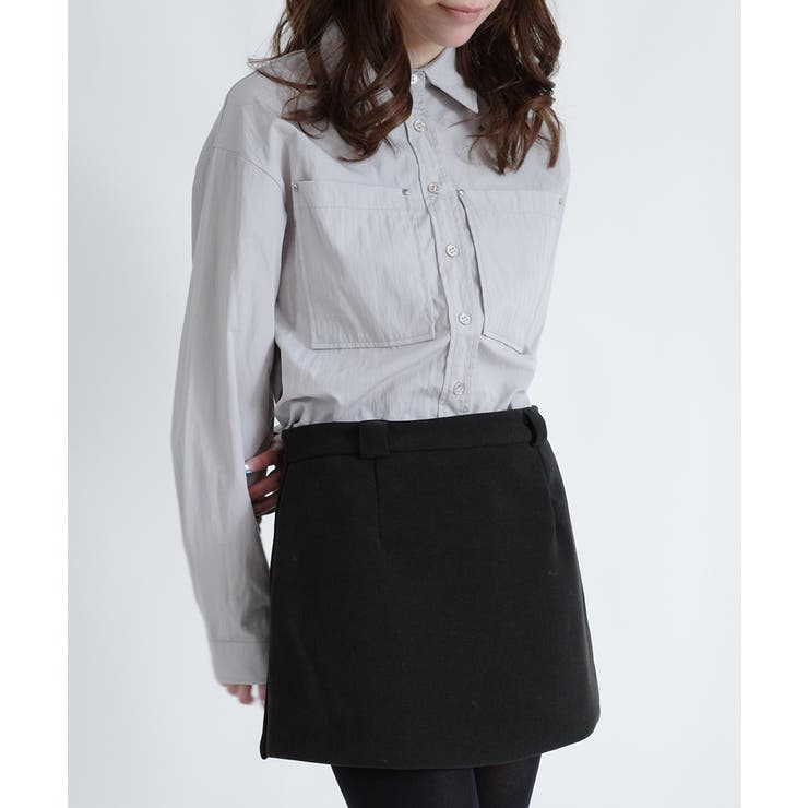 シルバーボタン ウエスト紐付き カラーシャツ | VIVID LADY | 詳細画像14 