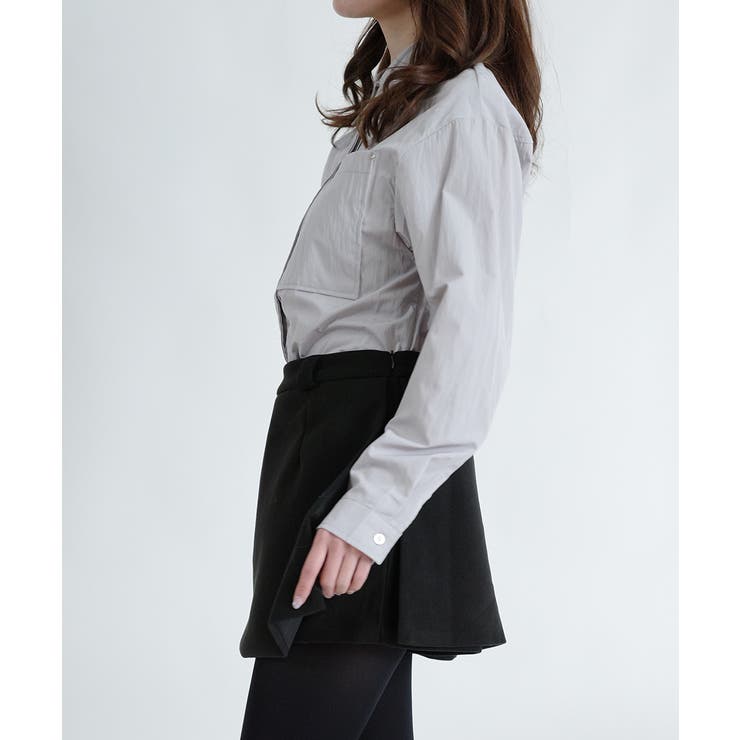シルバーボタン ウエスト紐付き カラーシャツ | VIVID LADY | 詳細画像15 
