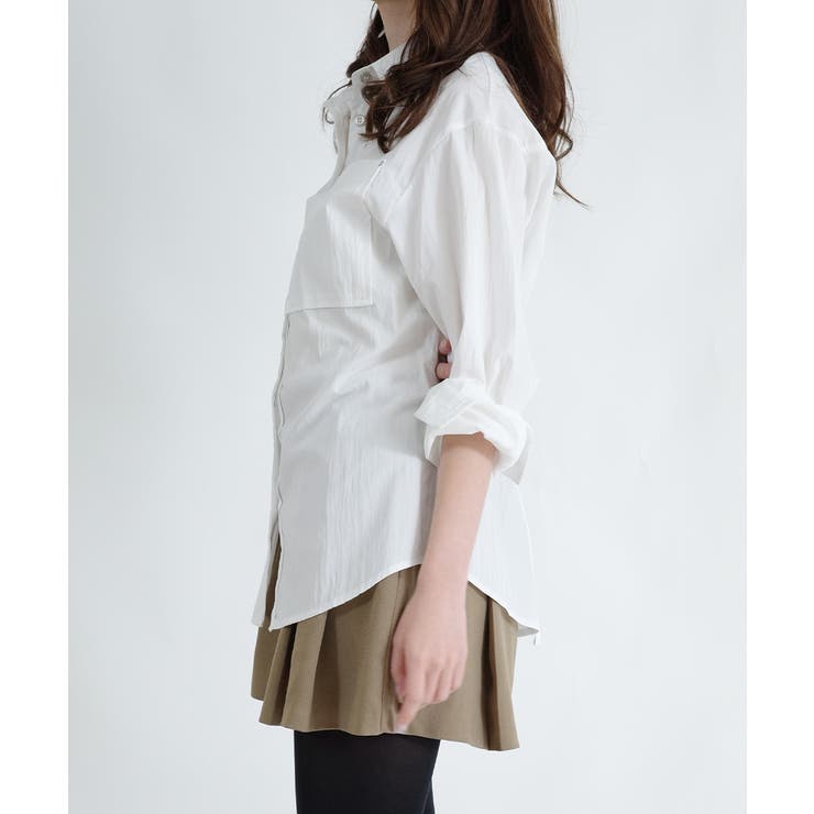 シルバーボタン ウエスト紐付き カラーシャツ | VIVID LADY | 詳細画像23 