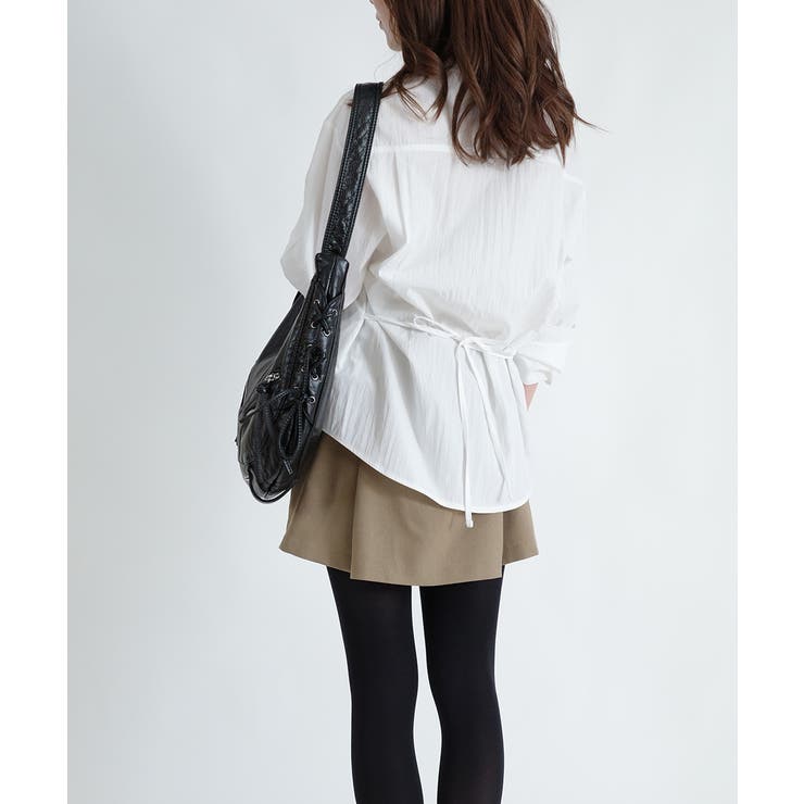 シルバーボタン ウエスト紐付き カラーシャツ | VIVID LADY | 詳細画像25 