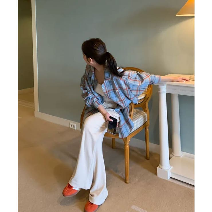 チェック柄 オーバーサイズシャツ | VIVID LADY | 詳細画像6 