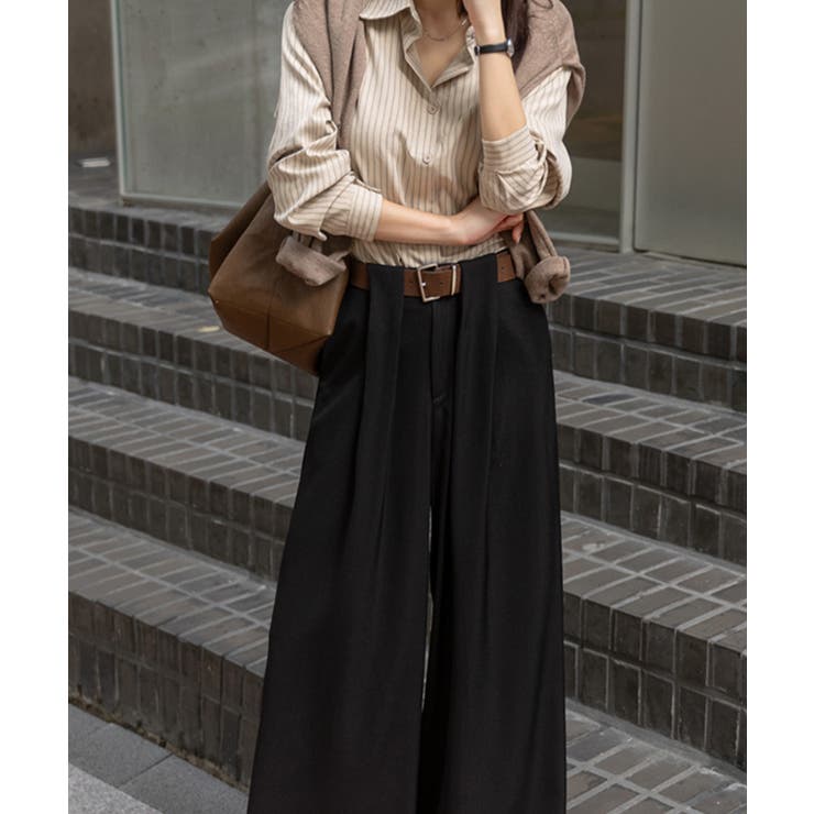 ストライプ柄 シンプル カラーシャツ | VIVID LADY | 詳細画像19