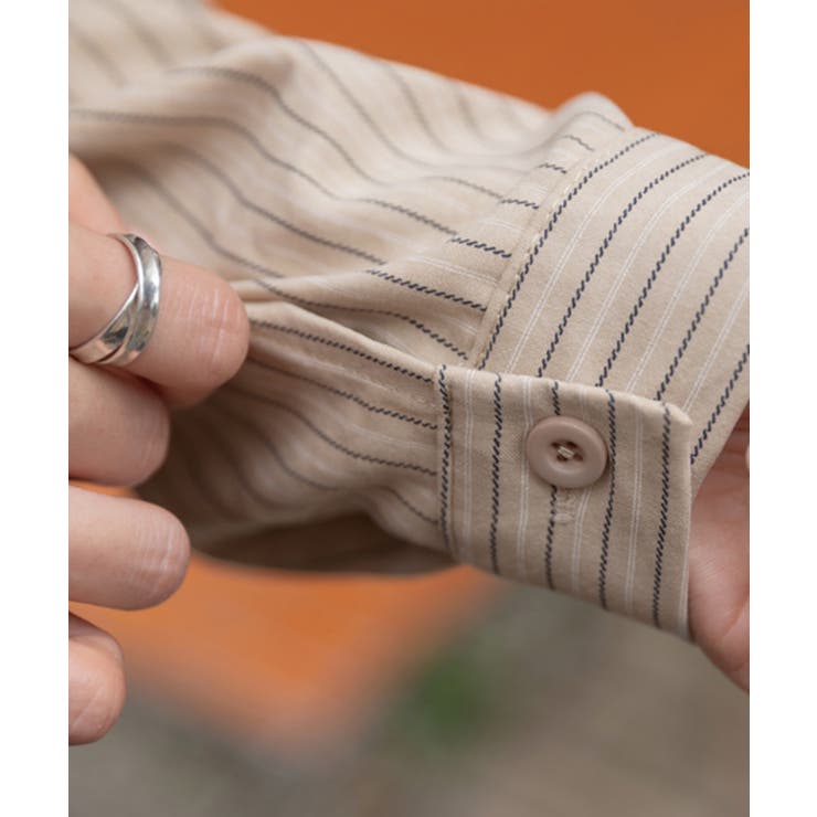 ストライプ柄 シンプル カラーシャツ | VIVID LADY | 詳細画像22