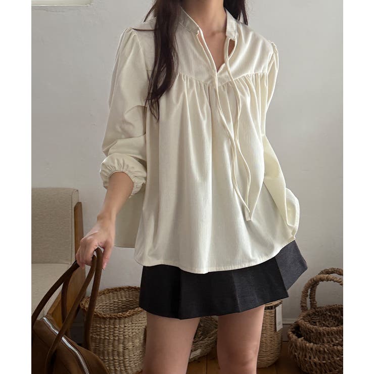 ギャザーボリュームスリーブブラウス | VIVID LADY | 詳細画像6 