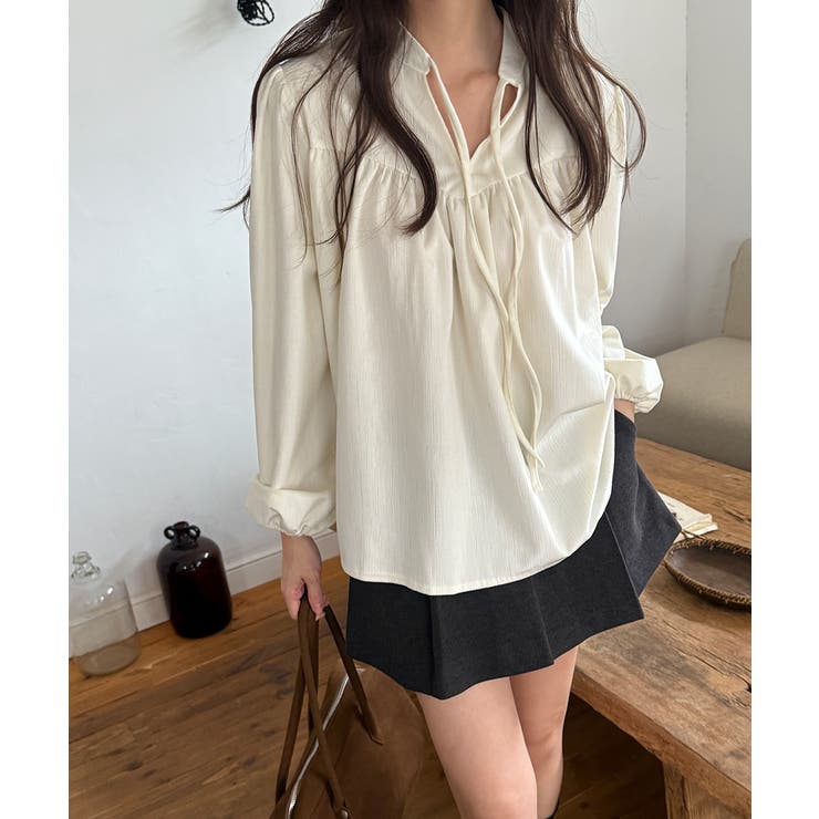 ギャザーボリュームスリーブブラウス | VIVID LADY | 詳細画像7 