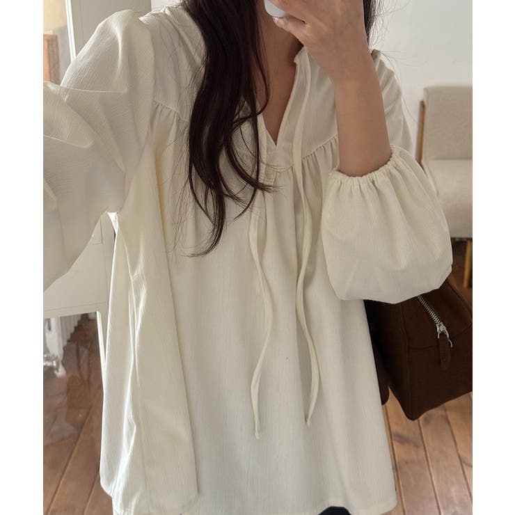 ギャザーボリュームスリーブブラウス | VIVID LADY | 詳細画像10 