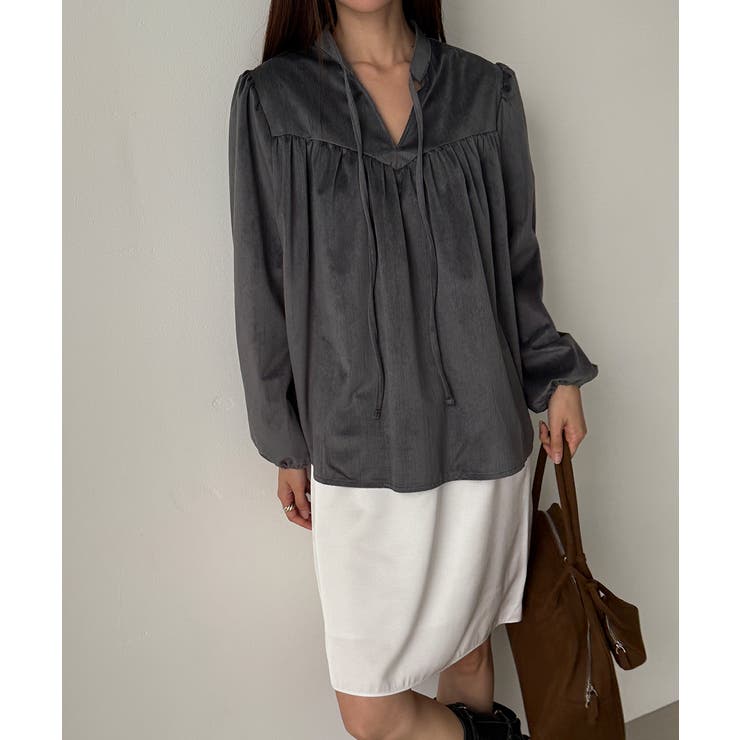 ギャザーボリュームスリーブブラウス | VIVID LADY | 詳細画像12 