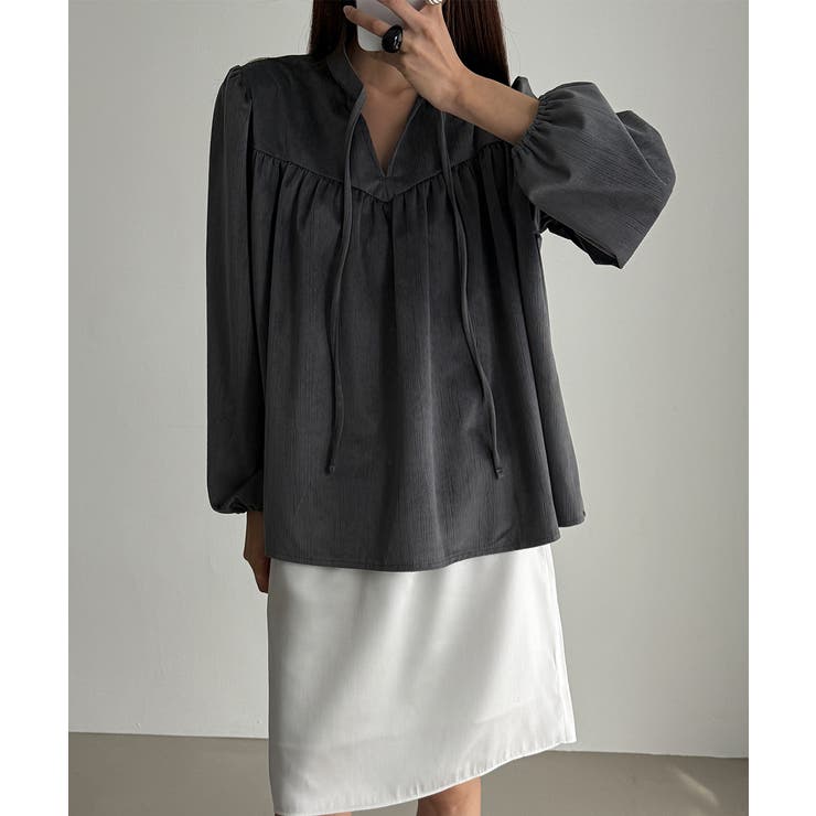 ギャザーボリュームスリーブブラウス | VIVID LADY | 詳細画像15 