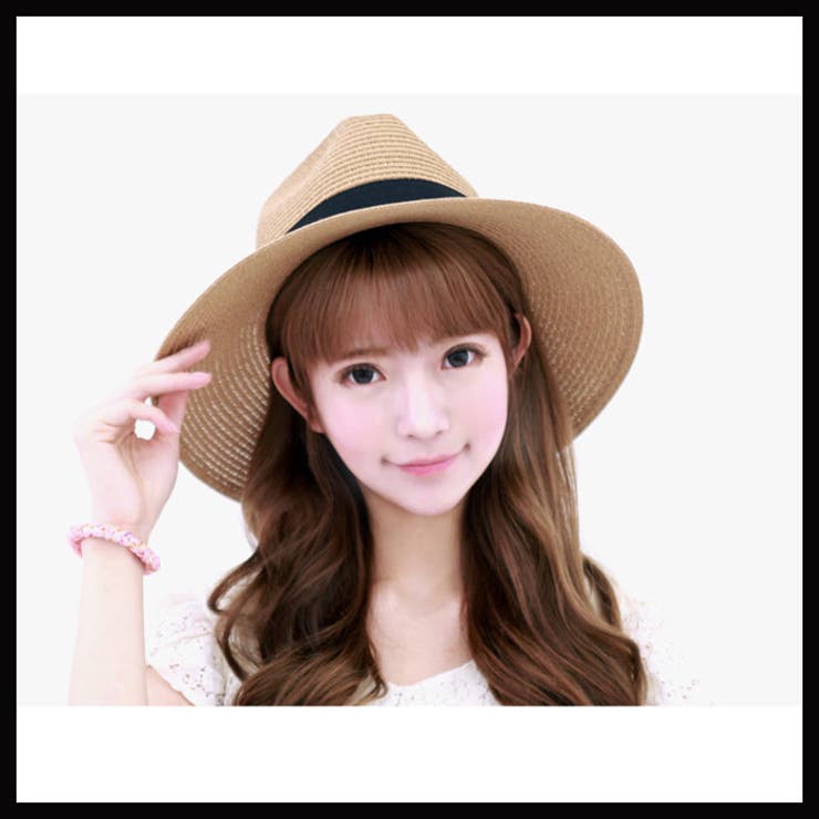 リボン付き中折れツバ広麦わら帽子 女優帽 メンズ 品番 Kh Vivid Lady ビビッドレディー のレディースファッション通販 Shoplist ショップリスト