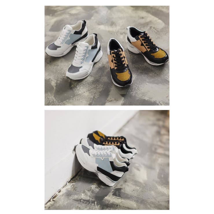 Rady 厚底インヒールスニーカー 　S 厚底インヒールスニーカー ホワイト | ファッション通販＆メディア